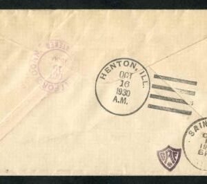 US Illinois, Henton 632, 633, 689 Fancy Cancel Cove, Circles