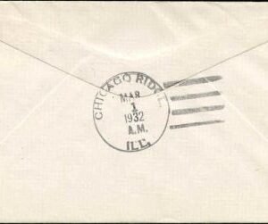 US Illinois, Henton 716 Fancy Cancel Cover, Leap Year