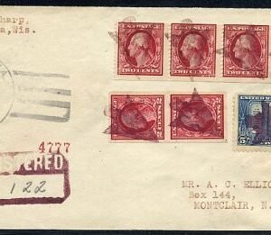 US Wisconsin, Keshena 353 Fancy Cancel Cover, Indian Arrow Head