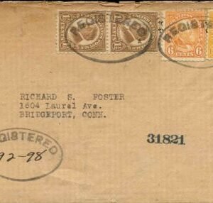 US Wisconsin, Hilbert 633, 638, 642 Fancy Cancel Cover