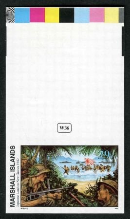 INV-08594itExt_b4bd8417-9ae6-4444-a2a6-389dae395499 Marshall Is. 302 Imperf, W36 Japanese Land on New Guinea