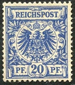 Germany 49 var F - VF NH Slight offset on gum