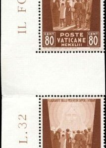 Vatican 84 - 86 F - VF NH Gutter Pairs