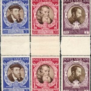 Vatican 110 - 121, E9 - E10 Error F - VF NH Complete set of gutter pairs - Scarce