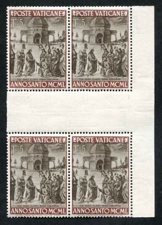 INV-08713×1-1 Vatican 132 - 135 Error VF NH Gutter Blocks - only 4 values are listed in CEI