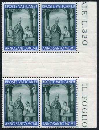 INV-08713x2_1d8355c5-4538-49e1-96d1-614985b462cf Vatican 132 - 135 Error VF NH Gutter Blocks - only 4 values are listed in CEI