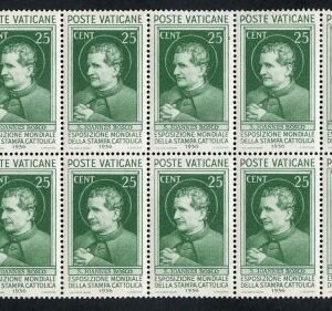 Vatican 49 Error XF NH Unusually well centered Block of 10