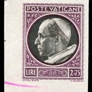 Vatican 72 - 76 Error VF Imperf Proofs, ungummed as issued