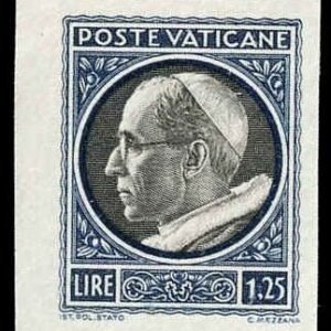 Vatican 72 - 76 Error VF Imperf Proofs, ungummed as issued