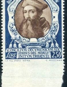 Vatican 117 Error F - VF NH Imperf at Bottom Margin