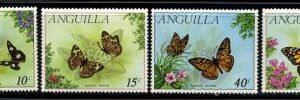 Anguilla 123 - 126 NH Butterfly set of 4