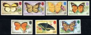Antigua 387 - 393 NH Butterfly set of 7