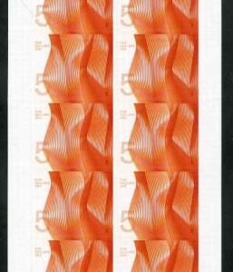 US 4719 $5.00 Orange / Red Waves