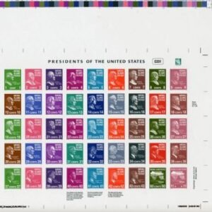 Marshall Is. 847 Imperf M/S of 45, US Presidents