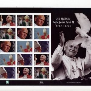 Marshall Is. 858 Imperf M/S, Pope John Paull ll