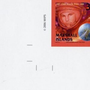 Marshall Is. 877 Imperf, First Space Flight, Yuri Gagarin, Russia