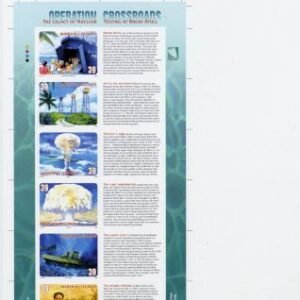 Marshall Is. 884 Imperf M/S of 6, Atomic Bomb, WWll