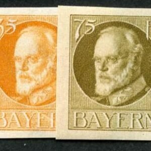 Germany 144a, 148a Mi 134 - 135 II B VF NH no ovpt imperf set Singles