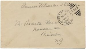 Autographs Frances F. Cleveland Free Frank Cover, RPO cancel
