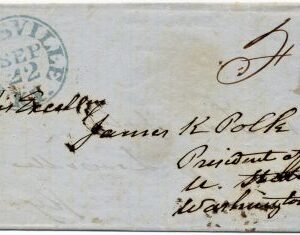 US 1847 Stampless Cover addressed to Polk