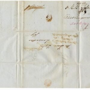 US 1847 Stampless Cover addressed to Polk