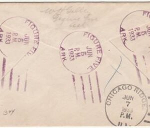 US Arkansas, Figure Five 729 Fancy Cancel Cover, Solid Numeral 5