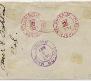 US California, Oakland Fancy Cancel Cover, Cross in Circle