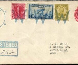 US Illinois, Worth 640, 650, 688, U429 Fancy Cancel Cover, Large W