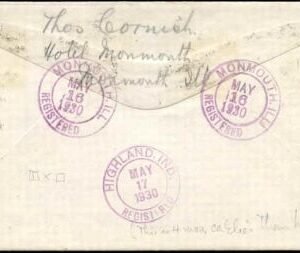 US Illinois, Monmouth 552, 554, 560, 638 Fancy Cancel Cover, Star