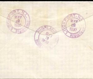 US Illinois, Lockport 652, 683 Fancy Cancel Cover