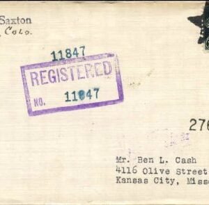 US Colorado, Pueblo Fancy Cancel Cover, Star