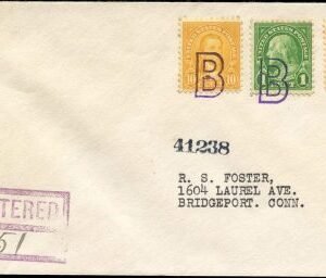 US Illinois, Braceville 552, 562, 638 Fancy Cancel Cover, "B" Cancel