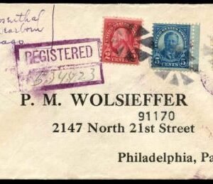 US Illinois, Chicago 554, 562, 557 Fancy Cancel Cover, Cross