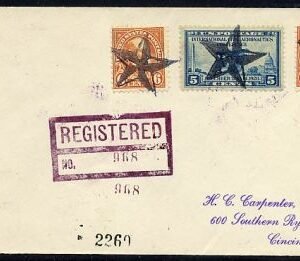 US Ohio, Osborn 650, 637 Fancy Cancel Cover, Star