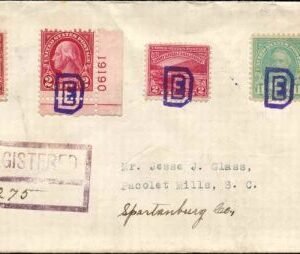 US Kentucky, Ed 554, 563, 654, 681 Fancy Cancel Cover, E and D
