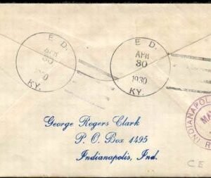 US Kentucky, Ed 552, 554, 562, 646, 651 Fancy Cancel Cover,  Knights of Columbus