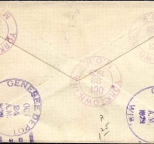 US Indiana, Yorktown 552, 558, 562 Fancy Cancel Cover