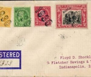 US Indiana, Winchester 552, 554, 562, 651 Fancy Cancel Cover