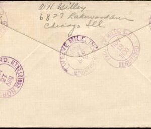 US Indiana, Twelve Mile 563, 651, 683, 688 Fancy Cancel Cover