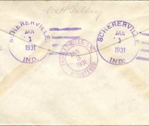 US Indiana, Schererville 556, 560, 650 Fancy Cancel Cover