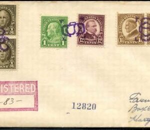 US New Jersey, Braisie Corners 551, 552, 553, 564 Fancy Cancel Cover