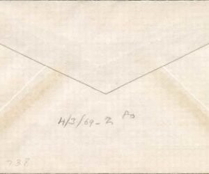 US Virginia, Merry Point Fancy 726 Cancel Cover, Heart with Arrow