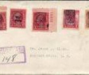 US Wisconsin, Manawa 554, 561, 645, 646 Fancy Cancel Cover "Manawa" in Rectangle