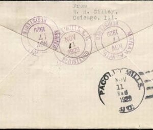 US Wisconsin, Manawa 554, 561, 645, 646 Fancy Cancel Cover "Manawa" in Rectangle