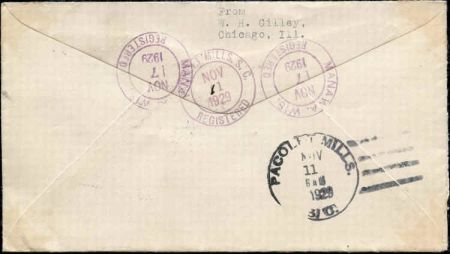 INV-09343×1-1 US Wisconsin, Manawa 554, 561, 645, 646 Fancy Cancel Cover "Manawa" in Rectangle