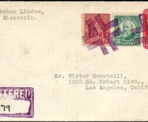 US Wisconsin, Manawa 622, 680, U522 Fancy Cancel Cover, Crossroads