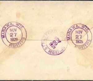 US Wisconsin, Manawa 554, 557 Fancy Cancel Cover, Crossroads