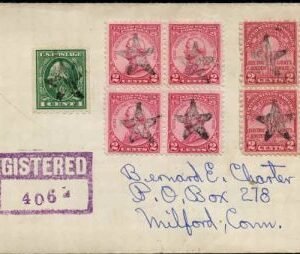 US New Hampshire, Alton 552, 654, 689 Fancy Cancel Cover, Star