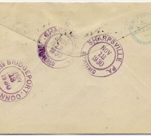US Pennsylvania, Sharpsville 557, 558 Fancy Cancel Cover