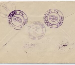 US Pennsylvania, Sharpsville 552, 685 Fancy Cancel Cover